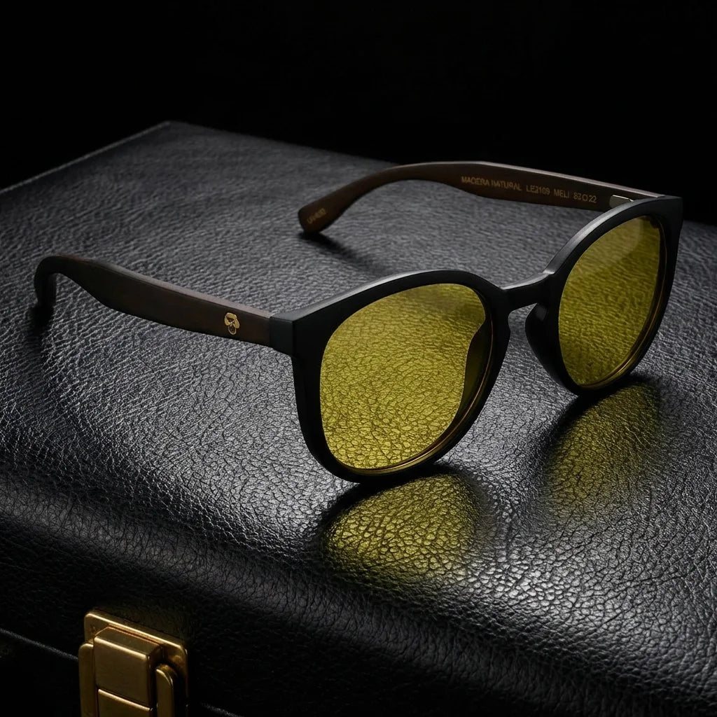Meli Dark Round Polarized Sunglasses