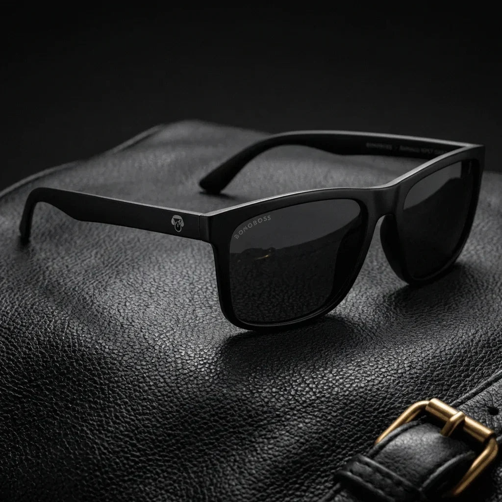 Rapanui RPET Rectangular Polarized Sunglasses in Recycled Plastic