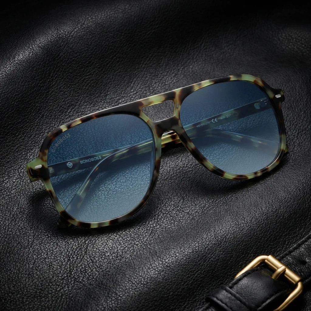 Orson E.D aviator polarized sunglasses, bio-acetate frame · ReFramed, photo 25 of 30