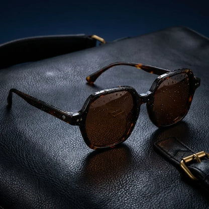 Canarias geometric polarized sunglasses, bio-acetate frame · ReFramed, photo 25 of 30