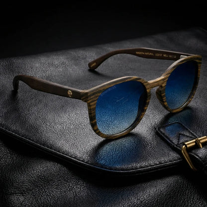 Meli Ebony Round Polarized Sunglasses