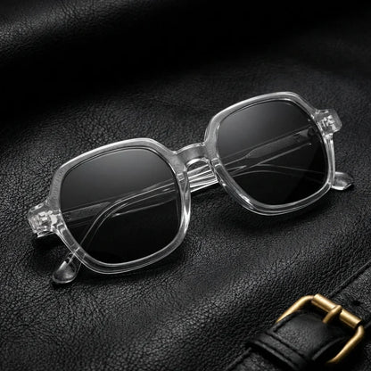 Canarias Geometric Polarized Sunglasses in Bio-Acetate
