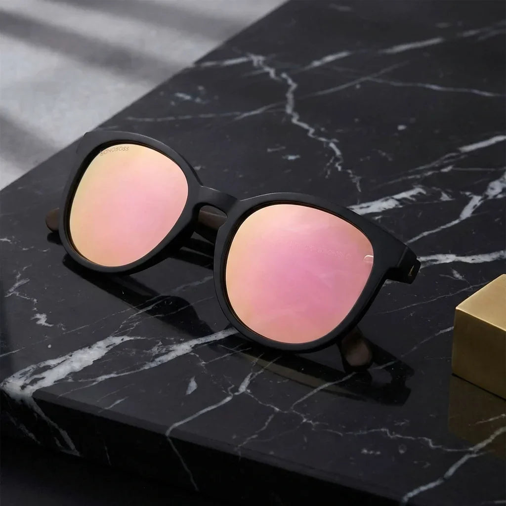Meli Dark Round Polarized Sunglasses