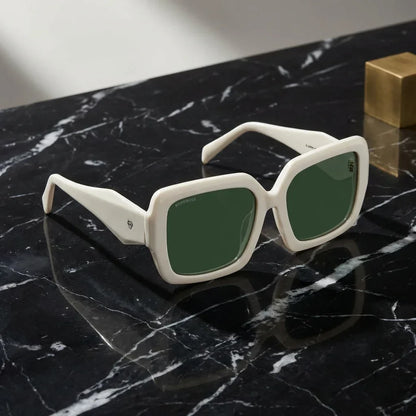 Alaska rectangular polarized sunglasses, bio-acetate frame · ReFramed, photo 6 of 30