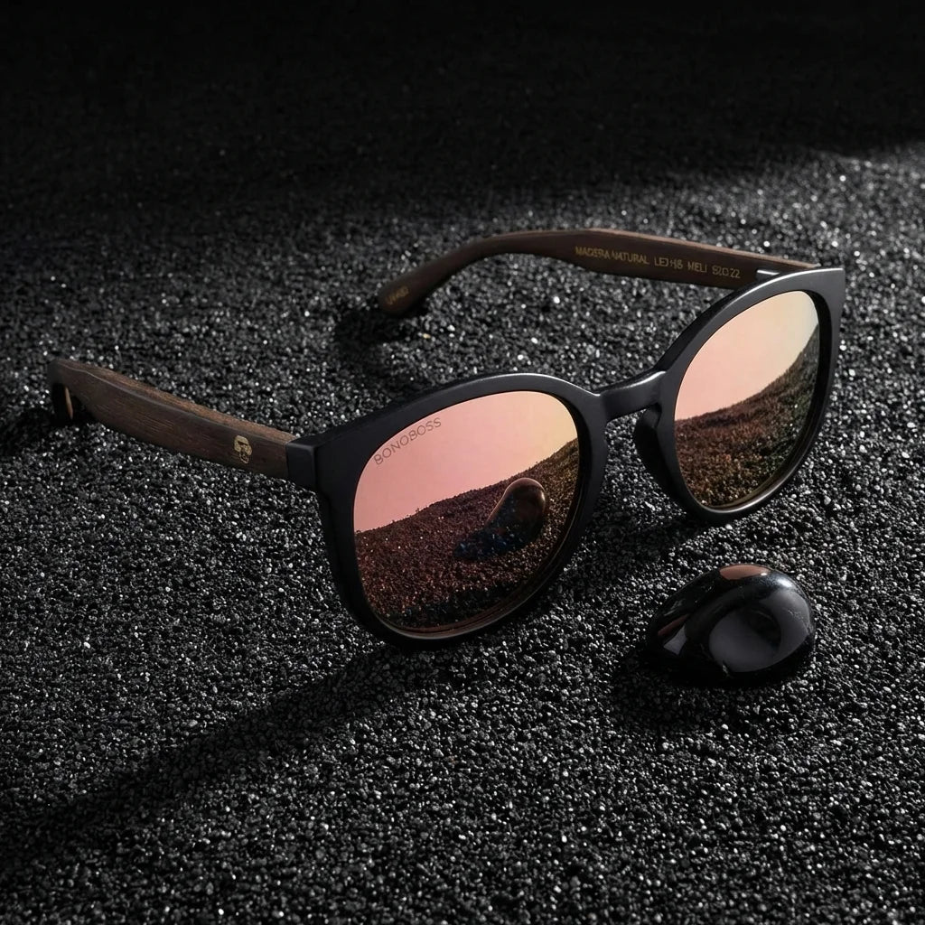 Meli Dark Round Polarized Sunglasses