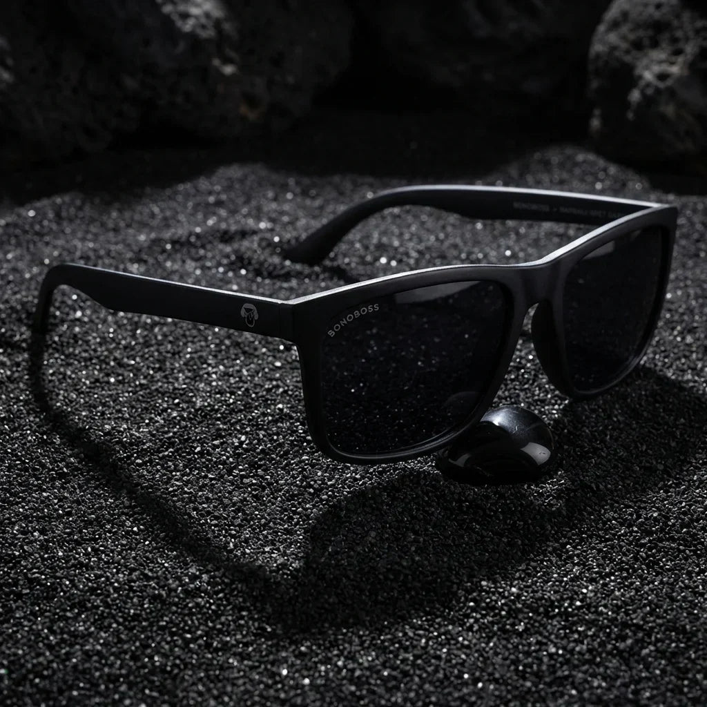 Rapanui RPET Rectangular Polarized Sunglasses in Recycled Plastic