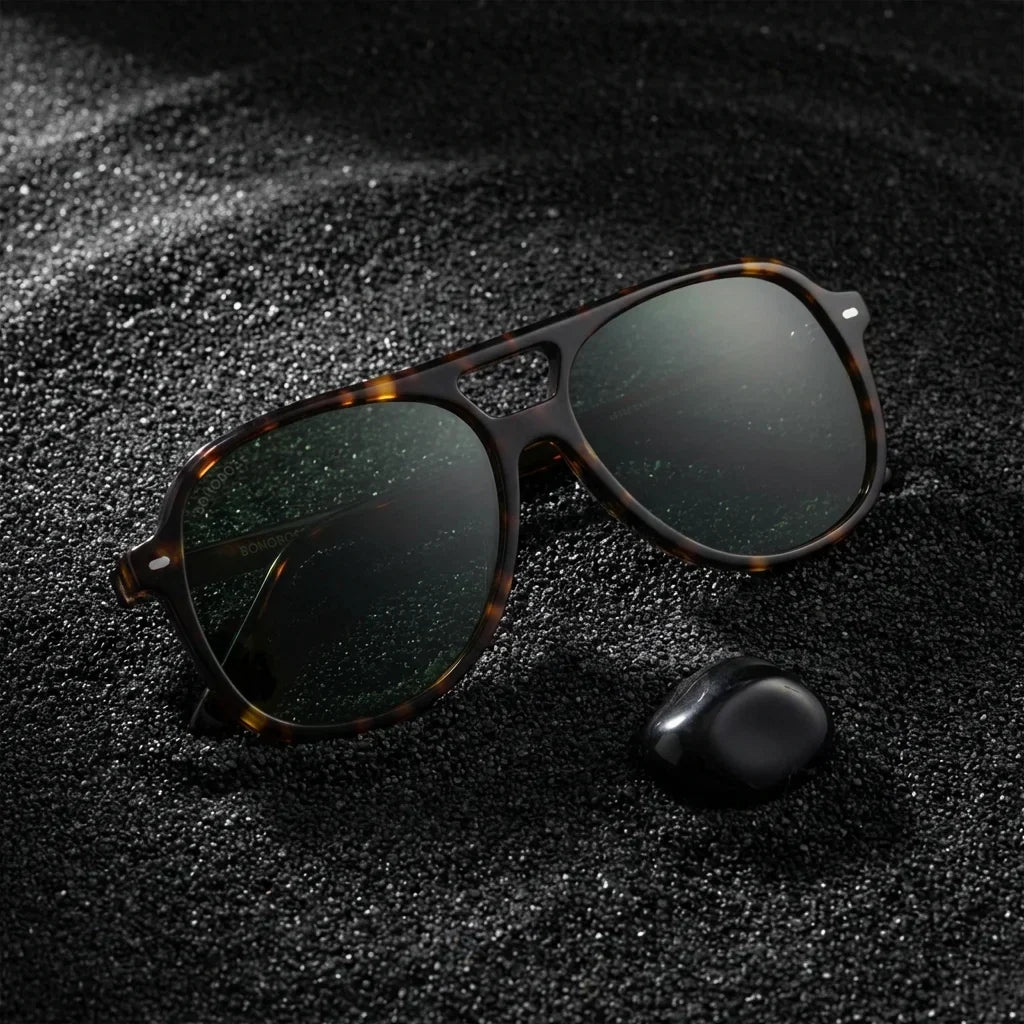 Orson E.D aviator polarized sunglasses, bio-acetate frame · ReFramed, photo 29 of 30
