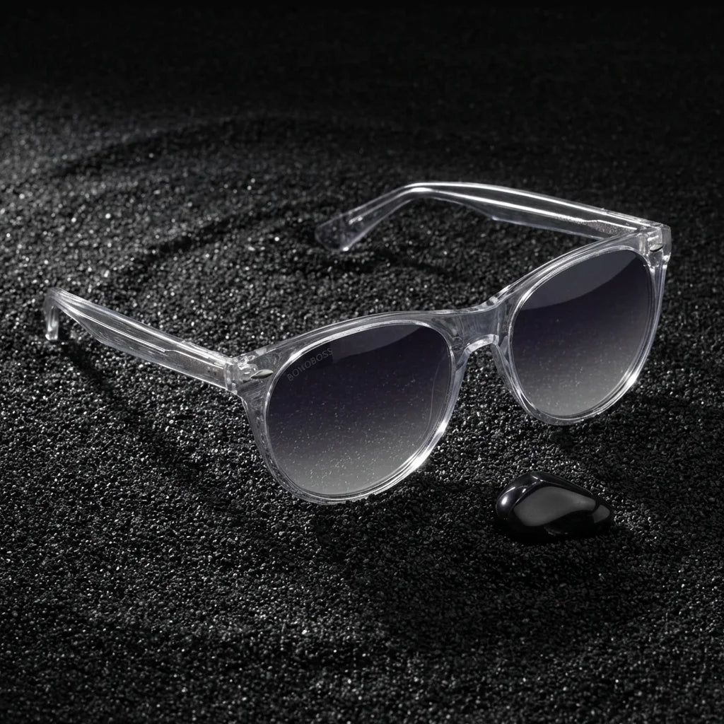 Hanga Roa Cat Eye Polarized Sunglasses in Bio-Acetate and Natural Wood