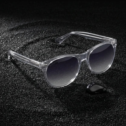 Hanga Roa Cat Eye Polarized Sunglasses in Bio-Acetate and Natural Wood