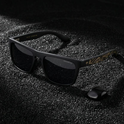 Lautaro Dark Designer's rectangular polarized sunglasses in recycled plastic · ReFramed, photo 13 of 24