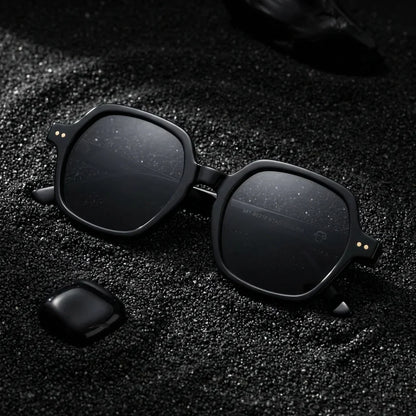Canarias Geometric Polarized Sunglasses in Bio-Acetate