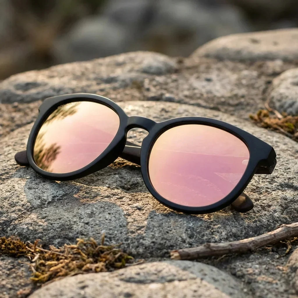 Meli Dark Round Polarized Sunglasses