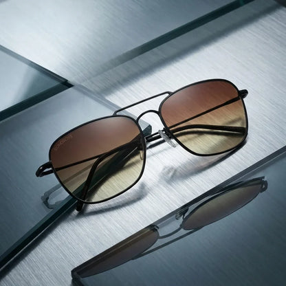 Commander Reverse aviator sunglasses, stainless steel and bio-acetate · ReFramed, photo 15 of 27