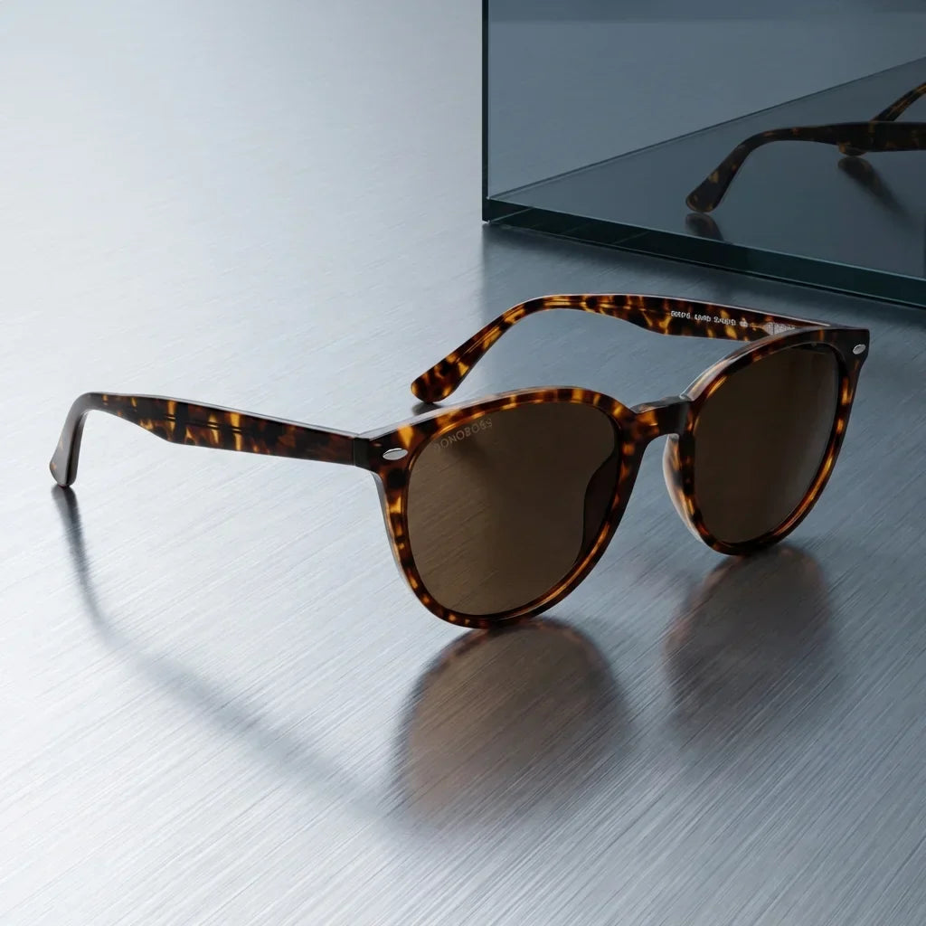 Henua cat eye sunglasses with polarized lenses, bio-acetate frame · ReFramed, photo 28 of 30