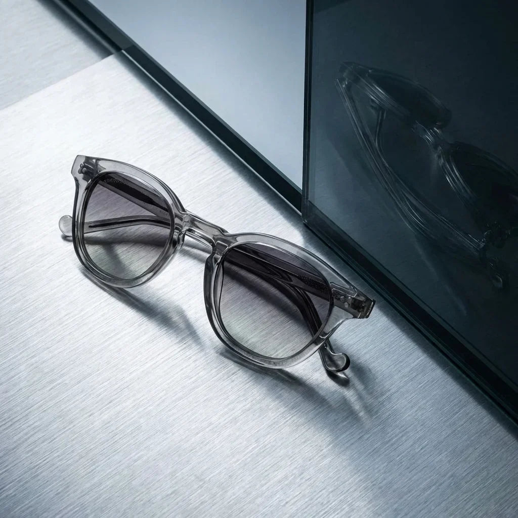Lenga Oval Polarized Sunglasses in Bio-Acetate