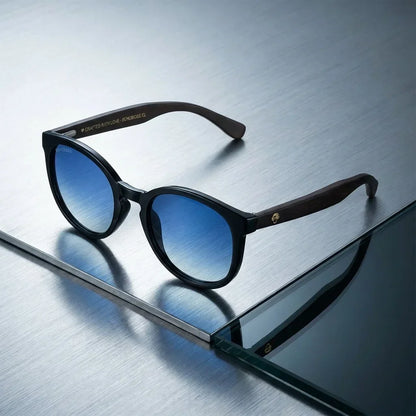 Meli Dark Round Polarized Sunglasses