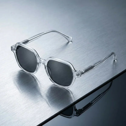 Canarias Geometric Polarized Sunglasses in Bio-Acetate