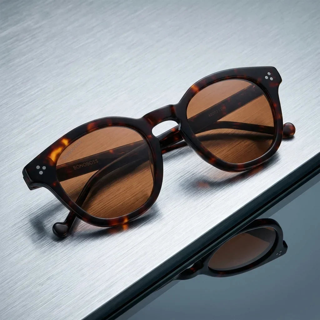 Lenga Oval Polarized Sunglasses in Bio-Acetate