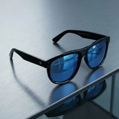 GirlFriend Reverse Wayfarer-Style Polarized Sunglasses in Bio-Acetate