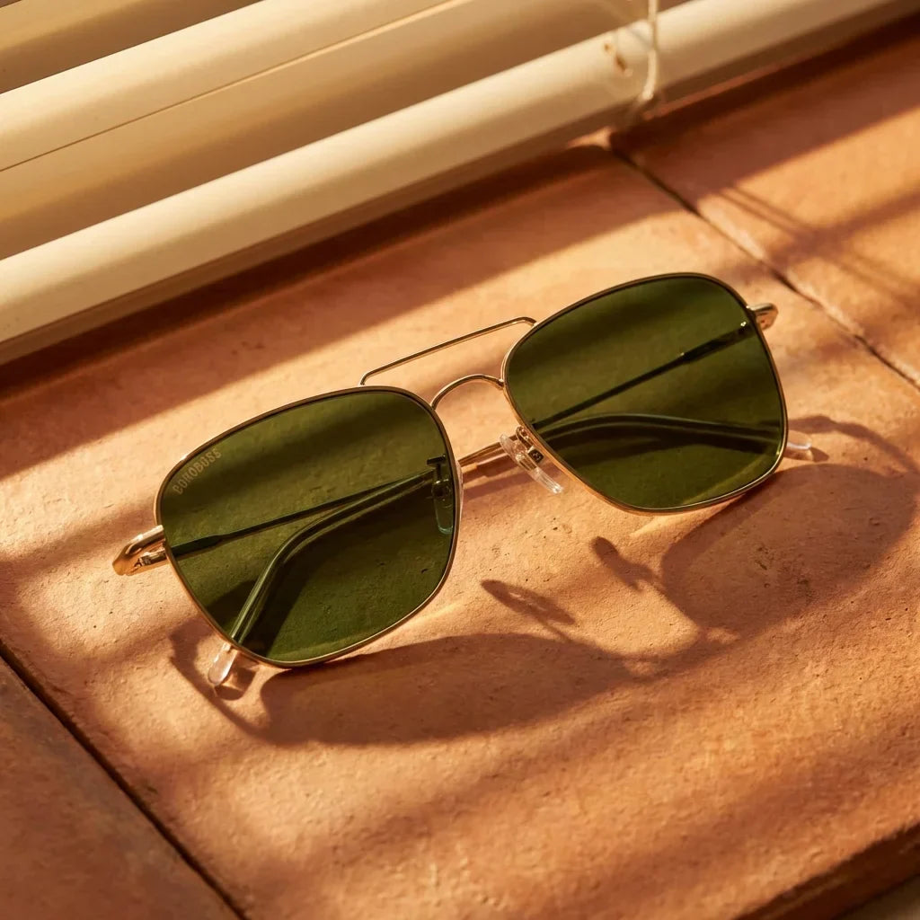 Commander Reverse aviator sunglasses, stainless steel and bio-acetate · ReFramed, photo 20 of 27