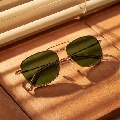 Commander Reverse aviator sunglasses, stainless steel and bio-acetate · ReFramed, photo 20 of 27