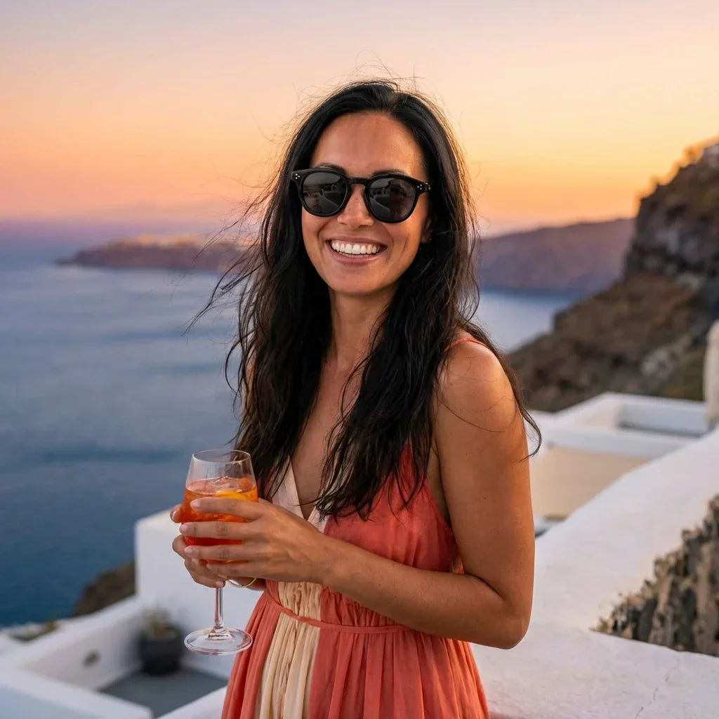 Lenga oval sunglasses with polarized lenses, bio-acetate frame · ReFramed, photo 7 of 30