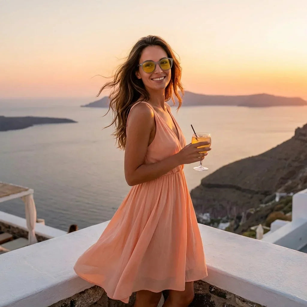 Meli TSP Round Polarized Sunglasses
