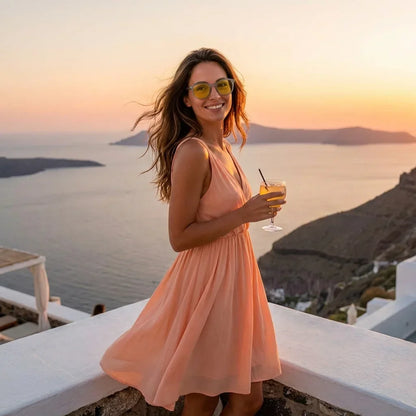 Meli TSP Round Polarized Sunglasses
