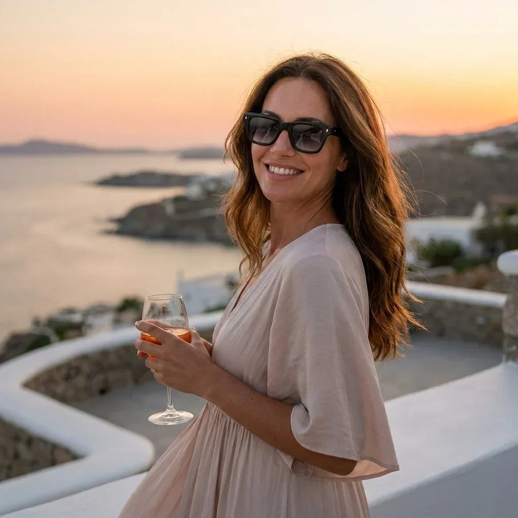 Bruno Wayfarer-Style Polarized Sunglasses in Bio-Acetate