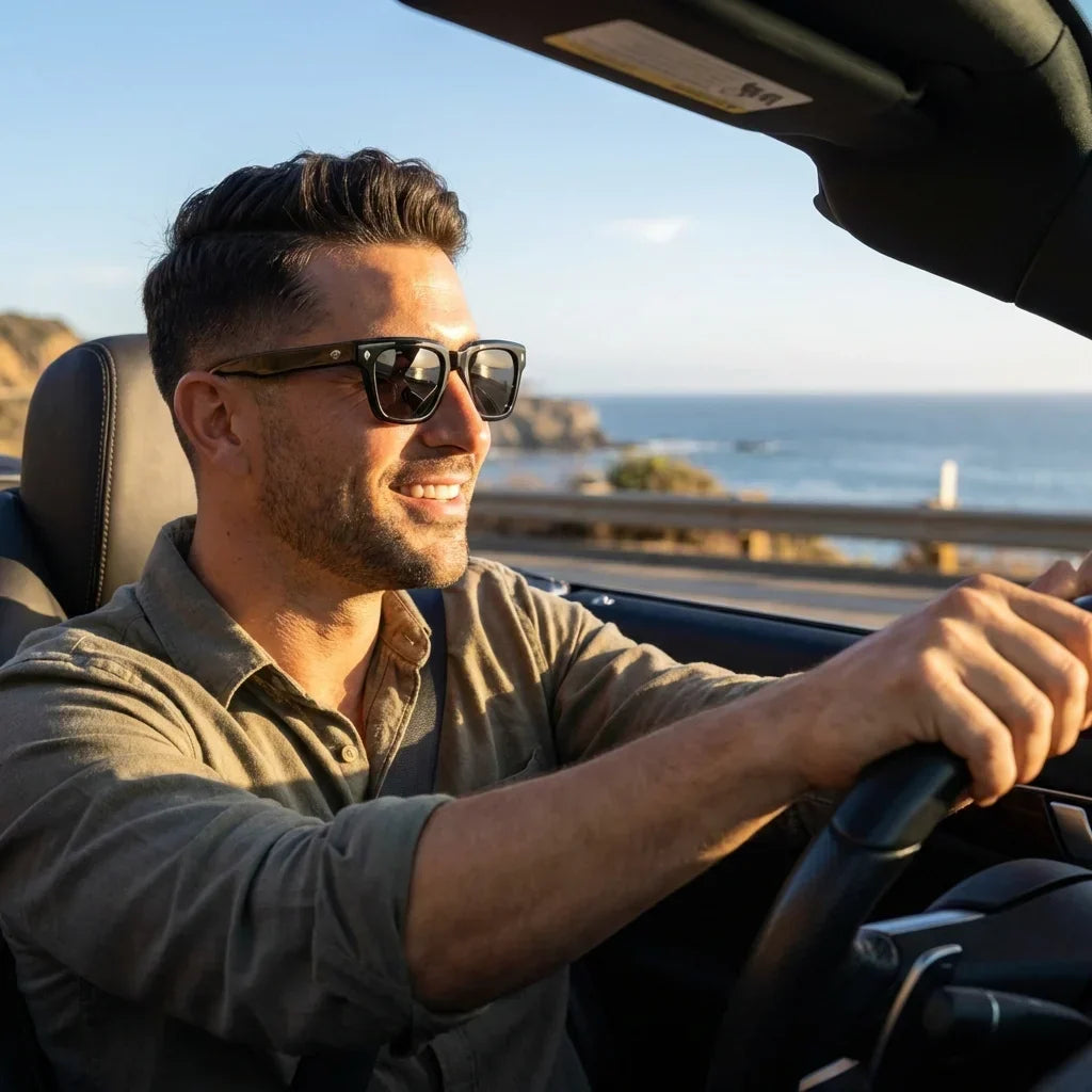 Bruno Wayfarer-Style Polarized Sunglasses in Bio-Acetate
