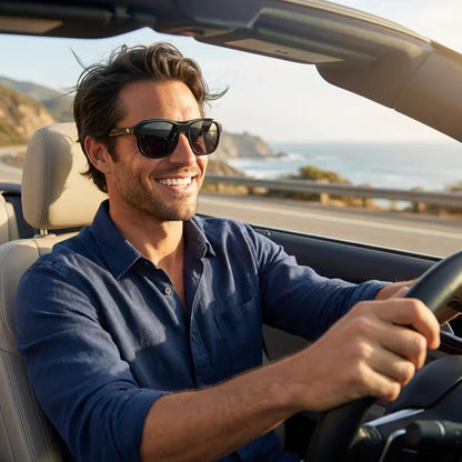 Tom Oval Polarized Sunglasses in Bio-Acetate