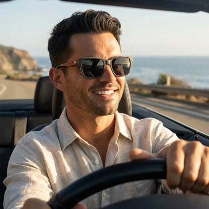 Selkie oval sunglasses with polarized lenses, bio-acetate frame · ReFramed, photo 28 of 30
