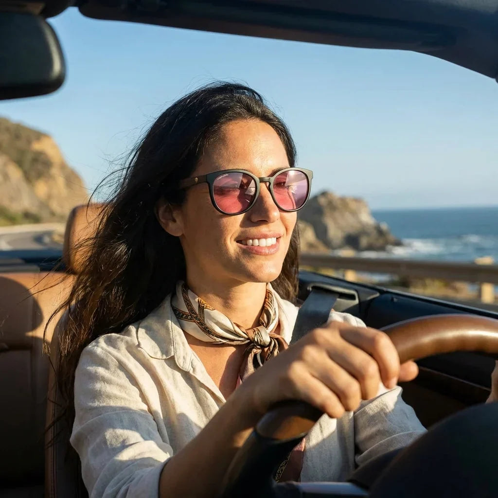 Meli Dark Round Polarized Sunglasses