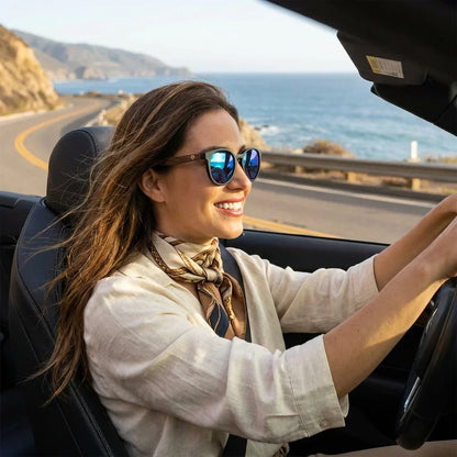 Meli Dark Round Polarized Sunglasses