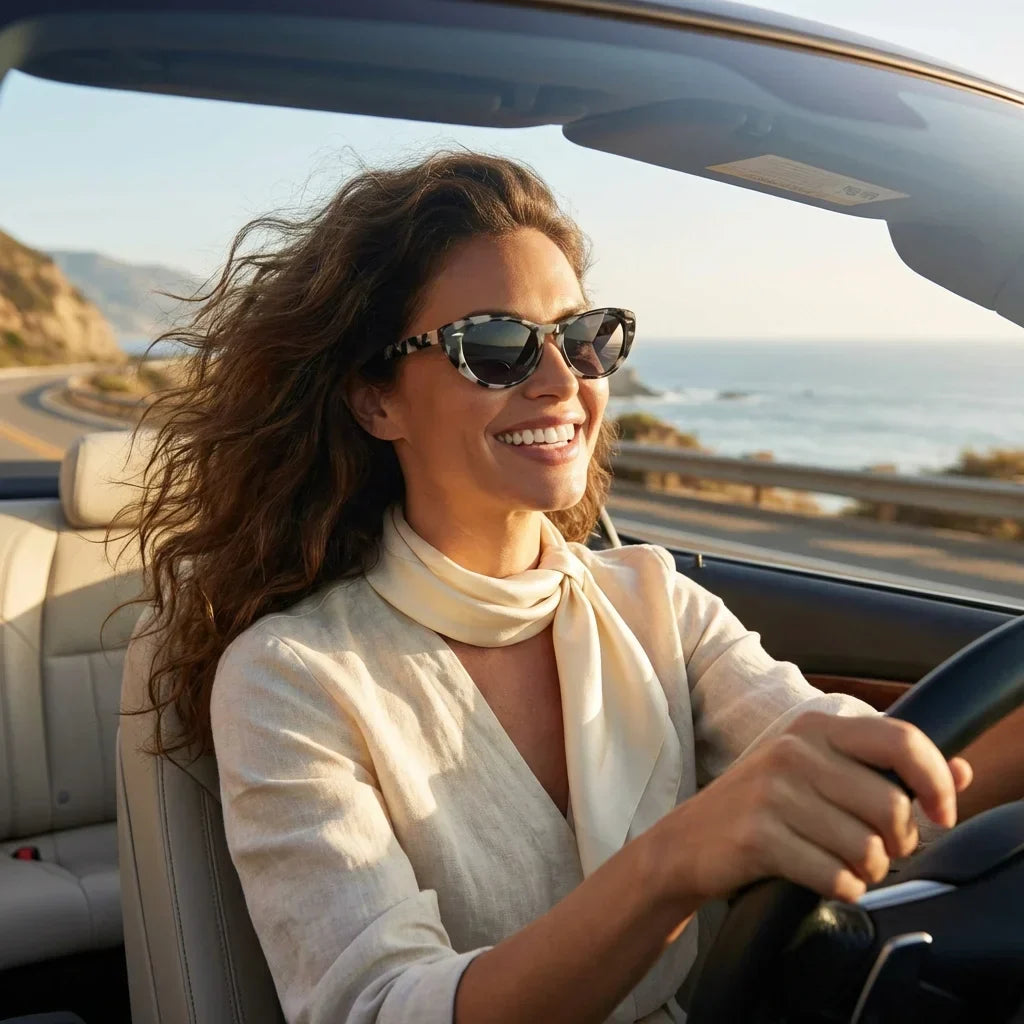 Havana cat eye sunglasses with polarized lenses, bio-acetate frame · ReFramed, photo 10 of 30