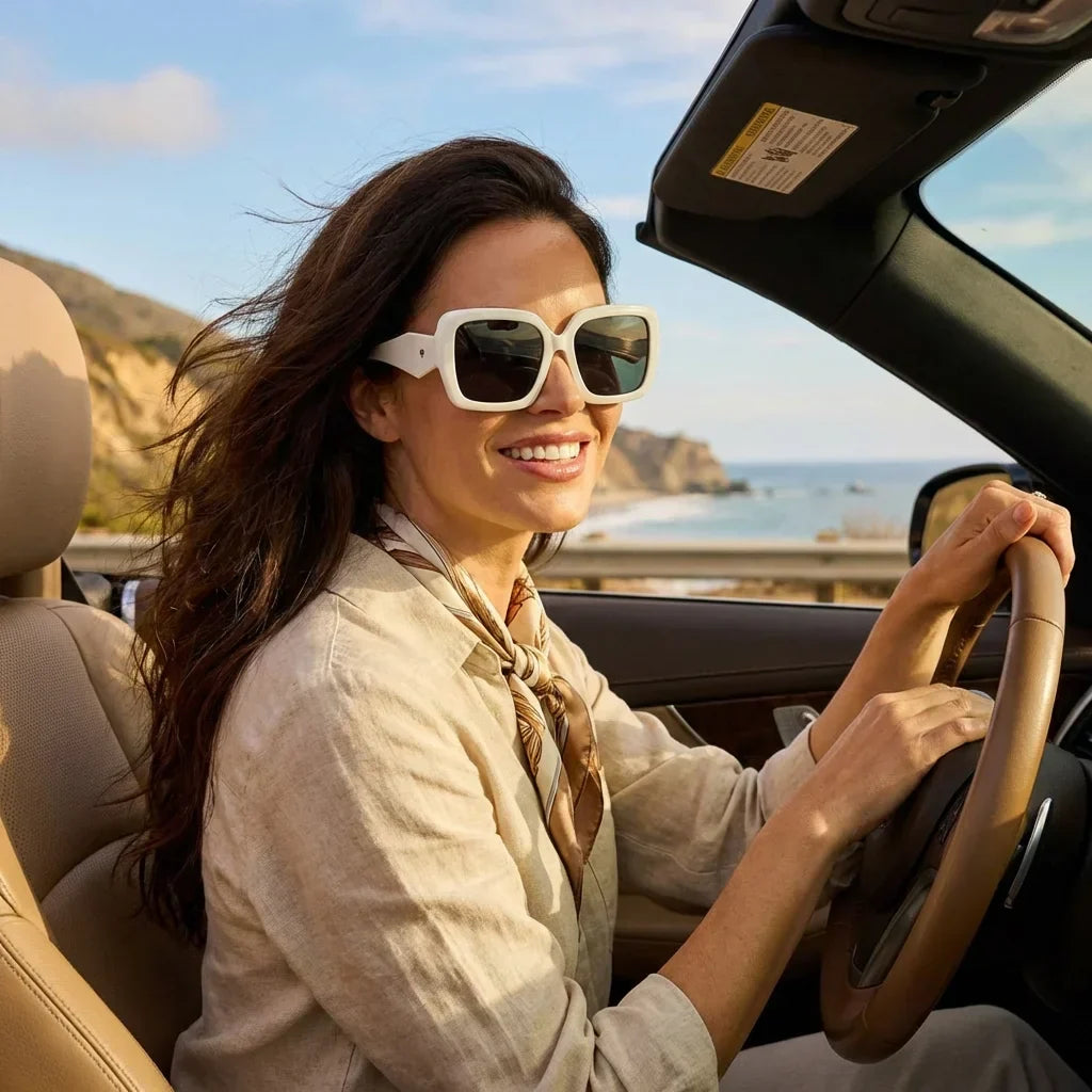 Alaska rectangular polarized sunglasses, bio-acetate frame · ReFramed, photo 26 of 30