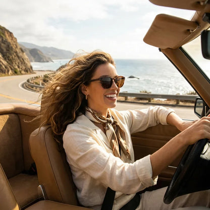 Chiloé 220 Round Polarized Sunglasses in Bio-Acetate & Wood
