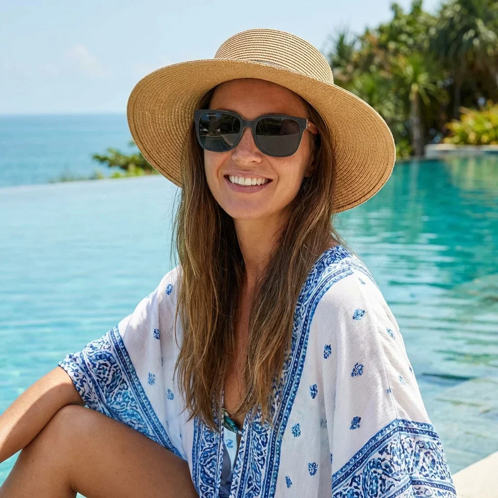 Selkie oval sunglasses with polarized lenses, bio-acetate frame · ReFramed, photo 30 of 30