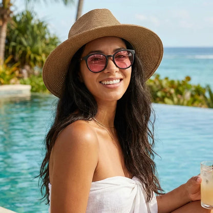 Meli Dark Round Polarized Sunglasses