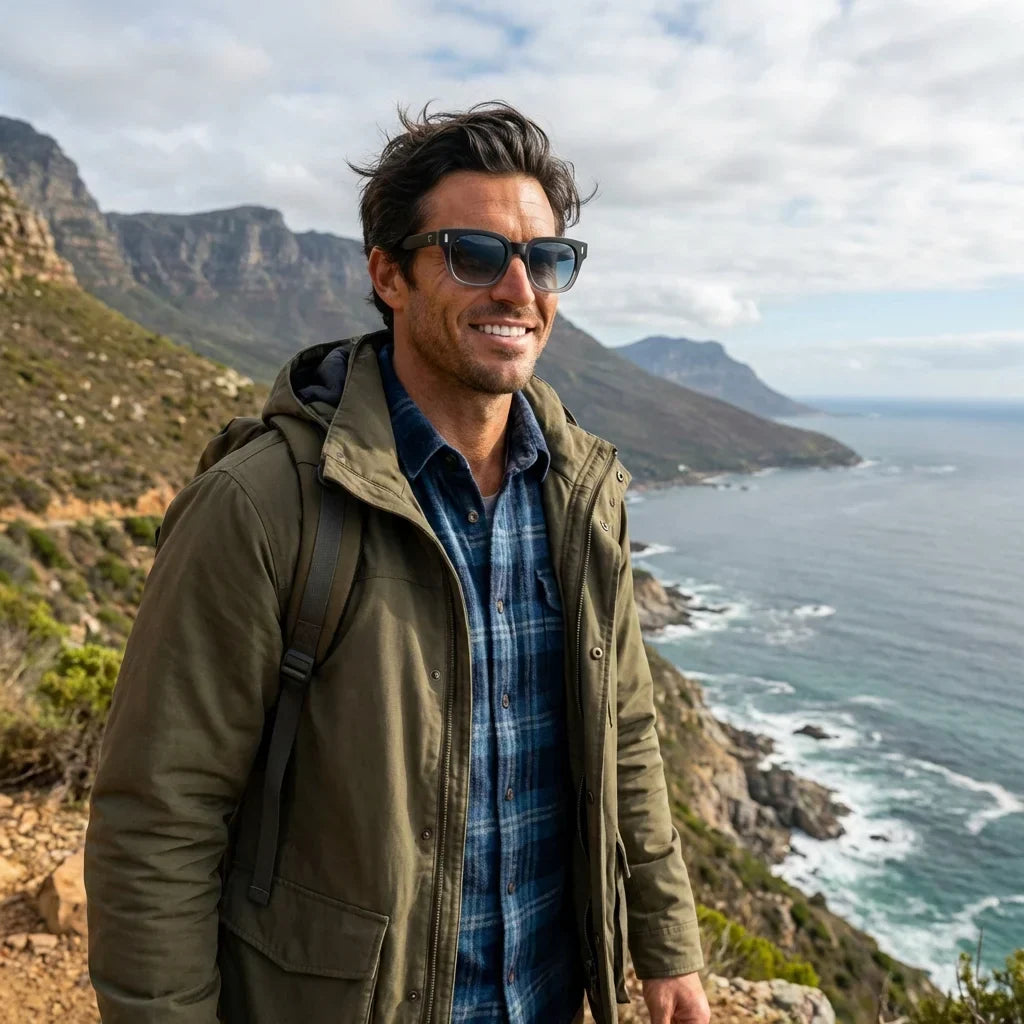 Osorno RPET rectangular polarized sunglasses in recycled plastic · ReFramed, photo 24 of 30