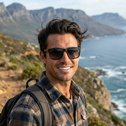 Rapanui RPET Rectangular Polarized Sunglasses in Recycled Plastic