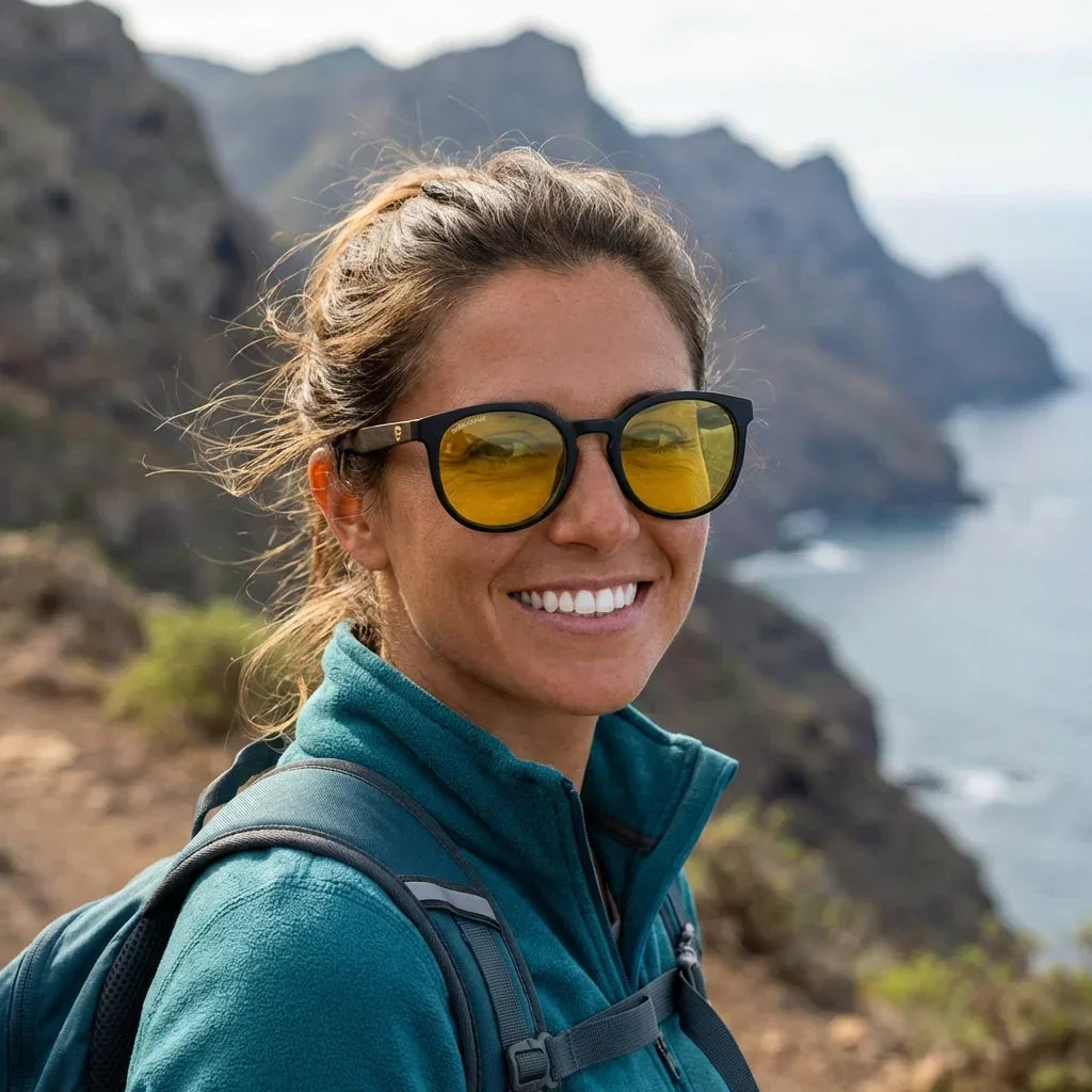 Meli Dark Round Polarized Sunglasses