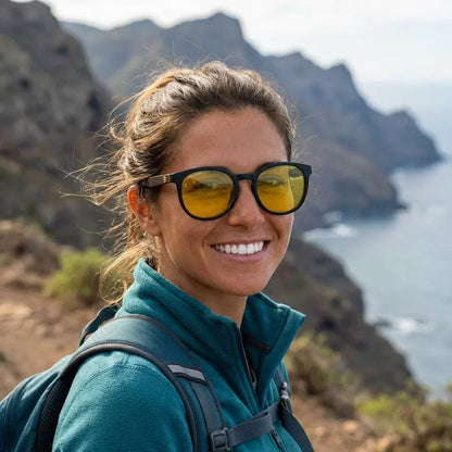 Meli Dark Round Polarized Sunglasses