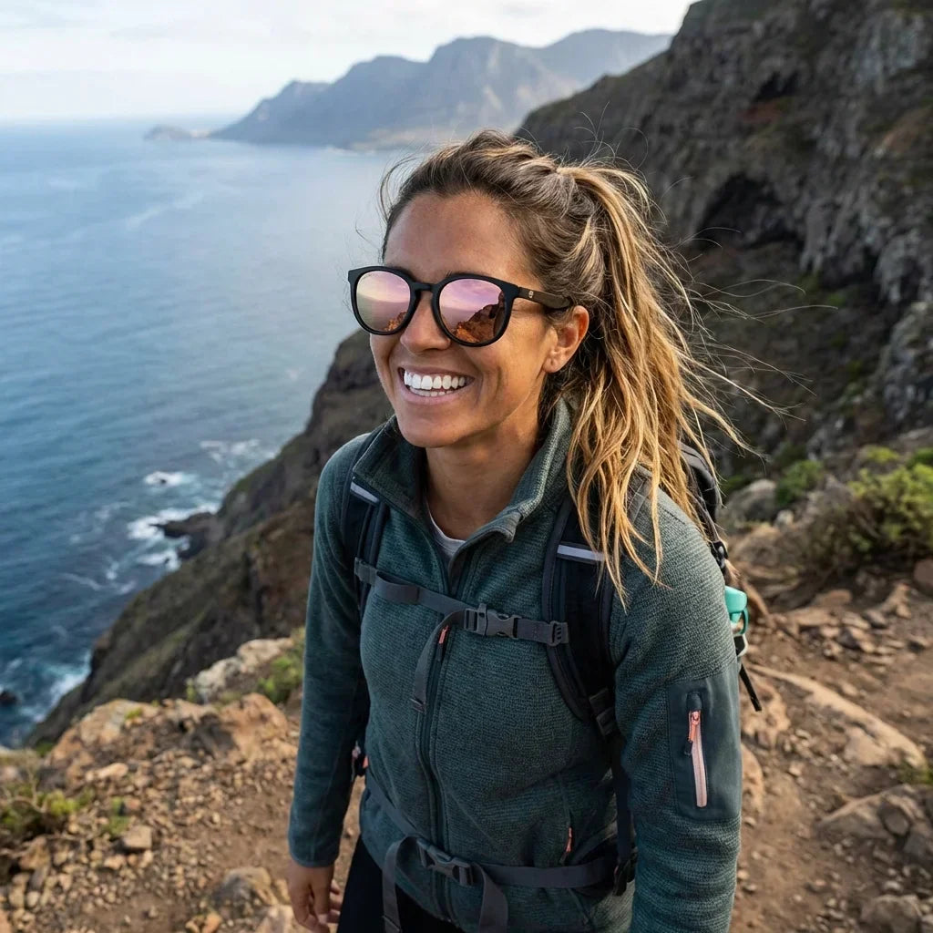 Meli Dark Round Polarized Sunglasses
