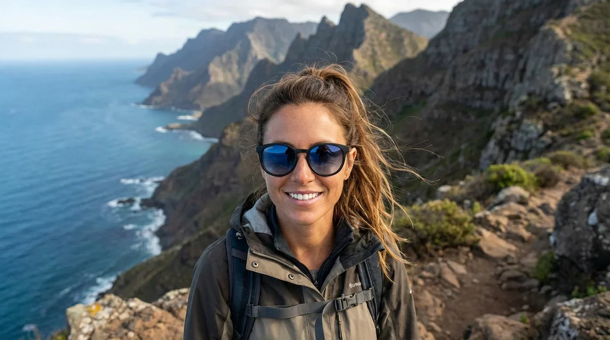 Meli Dark Round Polarized Sunglasses