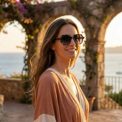 Canarias geometric polarized sunglasses, bio-acetate frame · ReFramed, photo 30 of 30