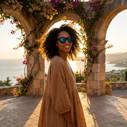 GirlFriend Reverse Wayfarer-Style Polarized Sunglasses in Bio-Acetate