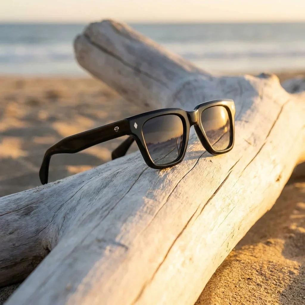 Bruno wayfarer-style polarized sunglasses in bio-acetate · ReFramed, photo 24 of 30