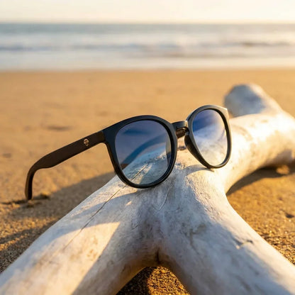 Meli Dark Round Polarized Sunglasses