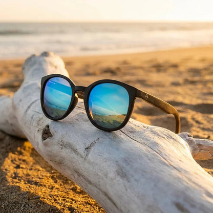 Meli Dark Round Polarized Sunglasses